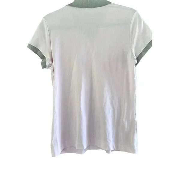 Nike Golf Dri-Fit pink White Short Sleeve Button Up Polo Shirt Size Medium - Picture 5 of 8